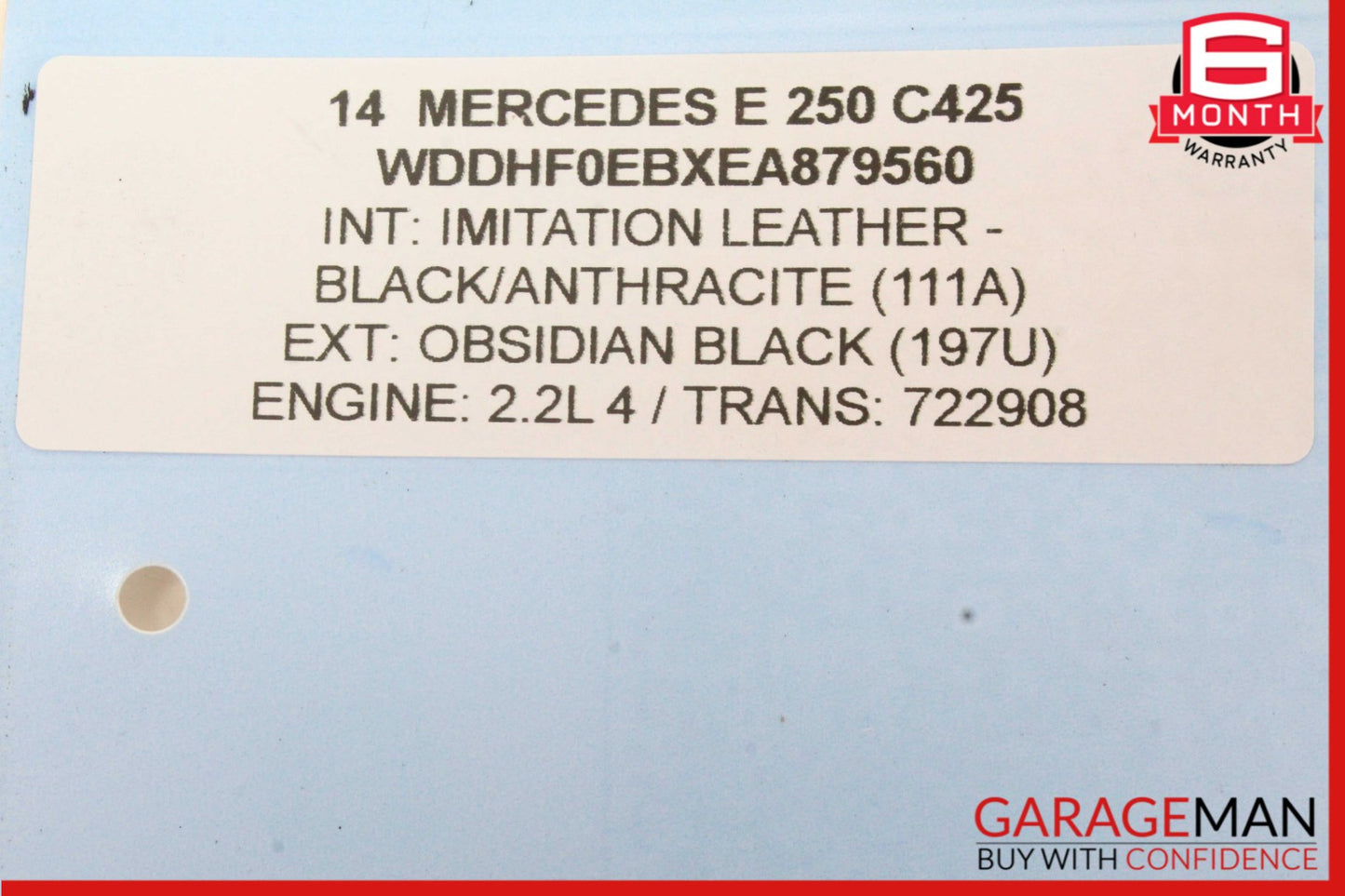 08-18 Mercedes W212 E250 Rear Right Side Spindle Knuckle Wheel Hub Bearing OEM