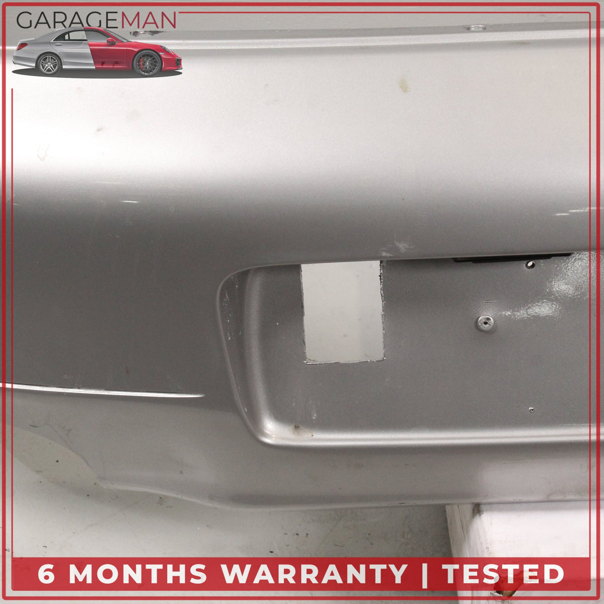 1999-2001 Porsche 911 Carrera 996 Rear Bumper Cover Arctic Silver Metallic OEM