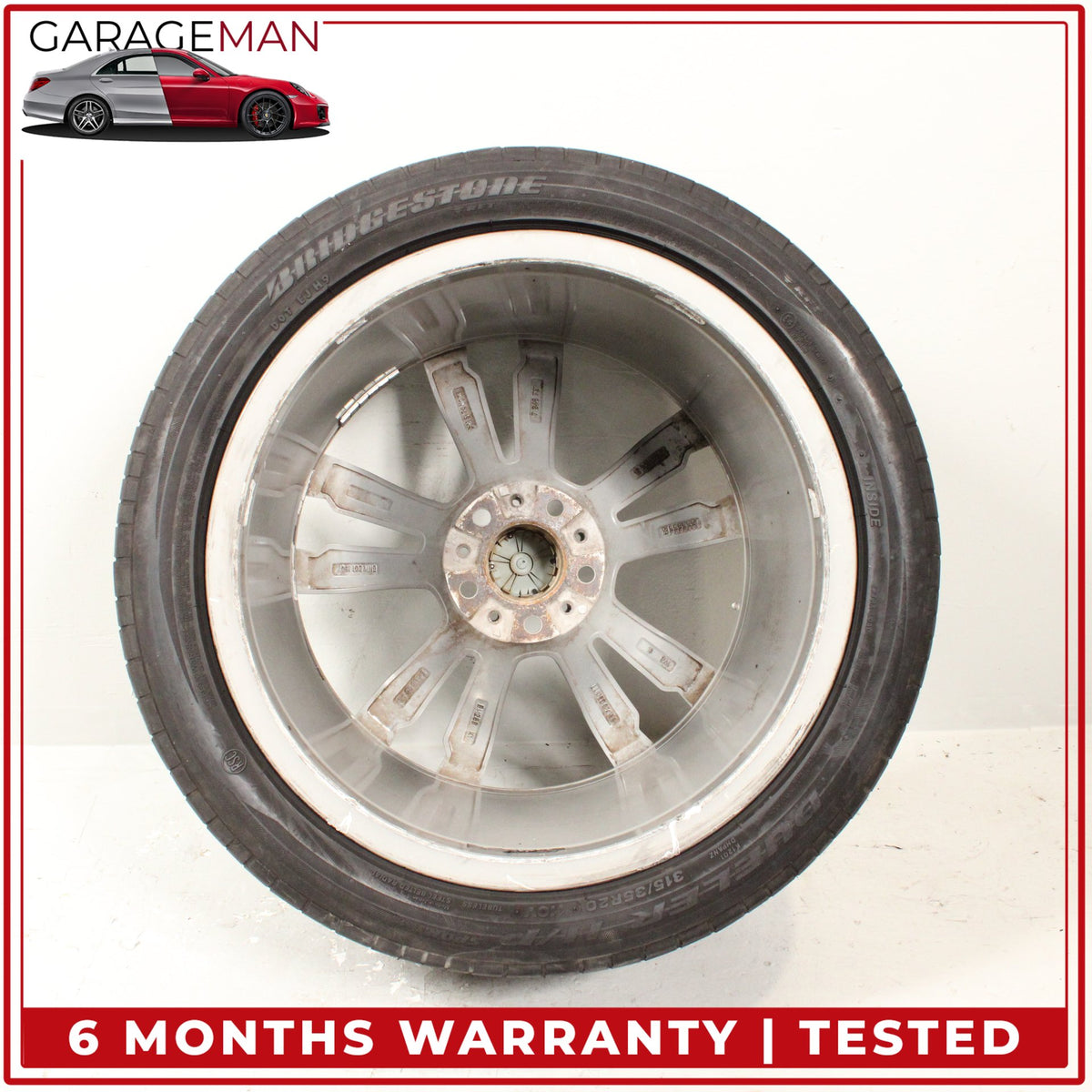 2013-2019 BMW X5 X6 Rear Wheel Rim w/ Bridgestone Dueler H/P Tire 7846791 OEM