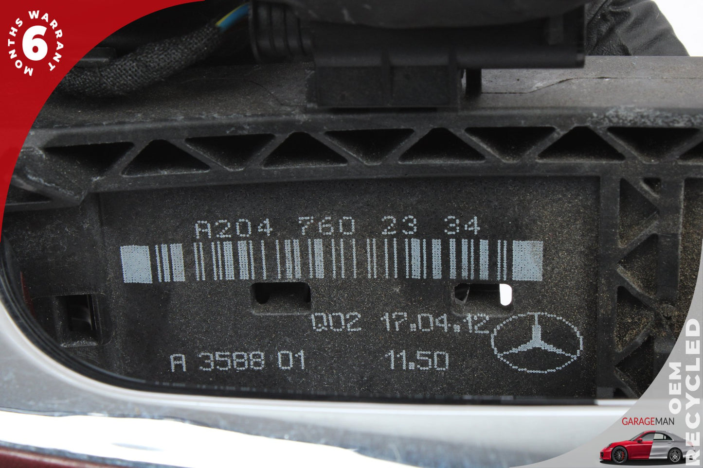 2012-2018 Mercedes W218 CLS550 Front Left Side Exterior Door Handle Red OEM
