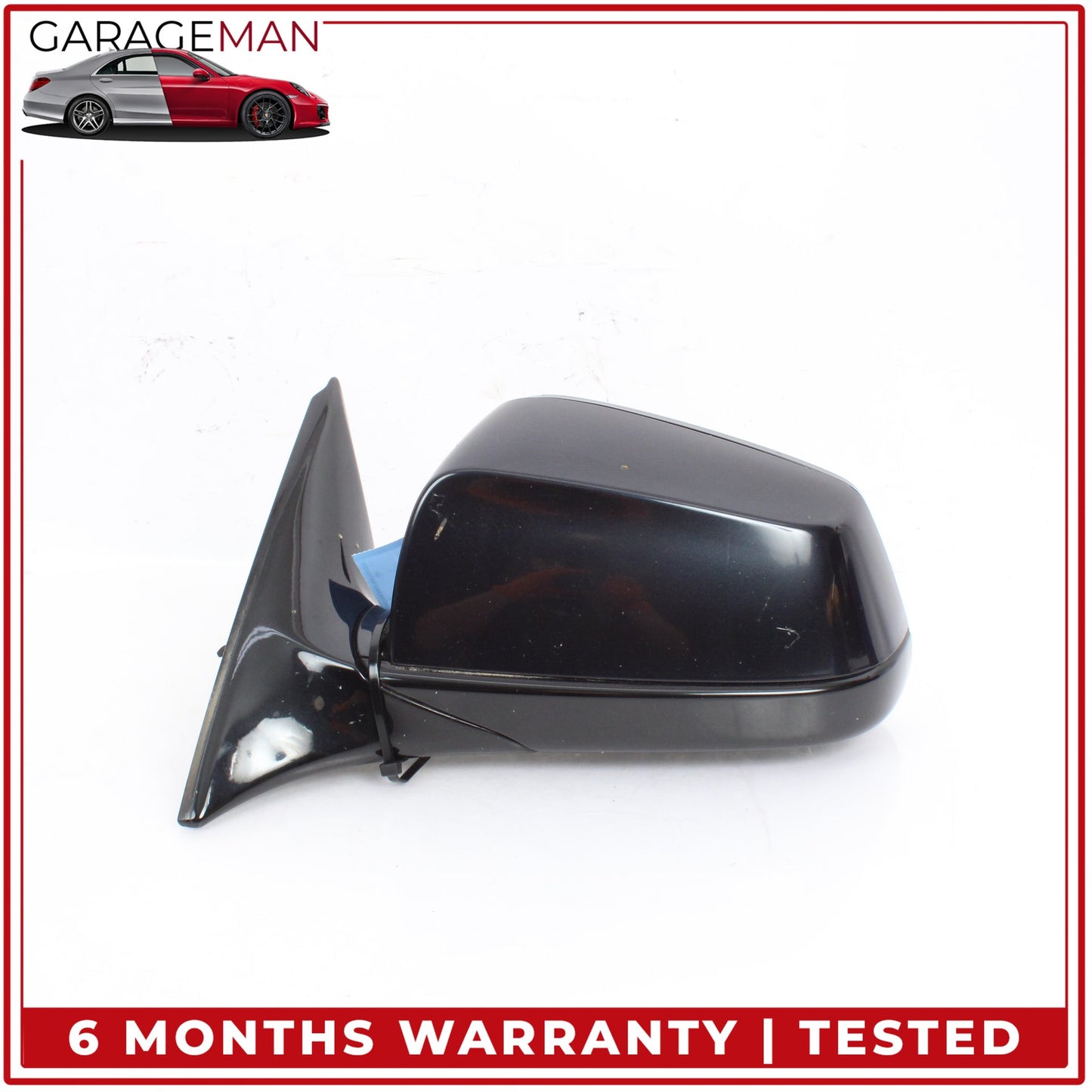 2012-2015 BMW 650i F06 Front Left Side Door Rear View Mirror w/ Camera Black OEM