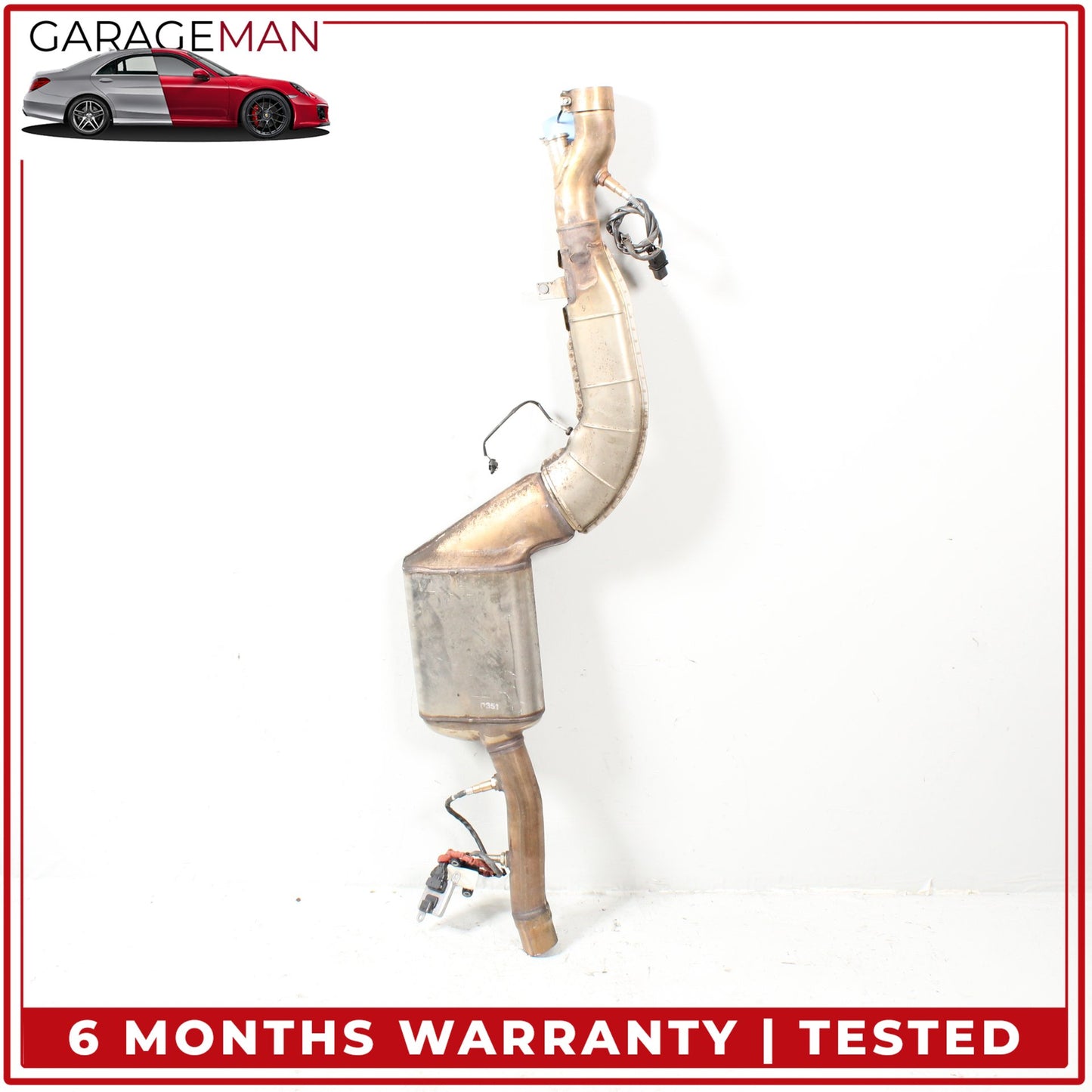 2014-2018 BMW 328d Diesel Center Exhaust Muffler Resonator Pipe 8583372