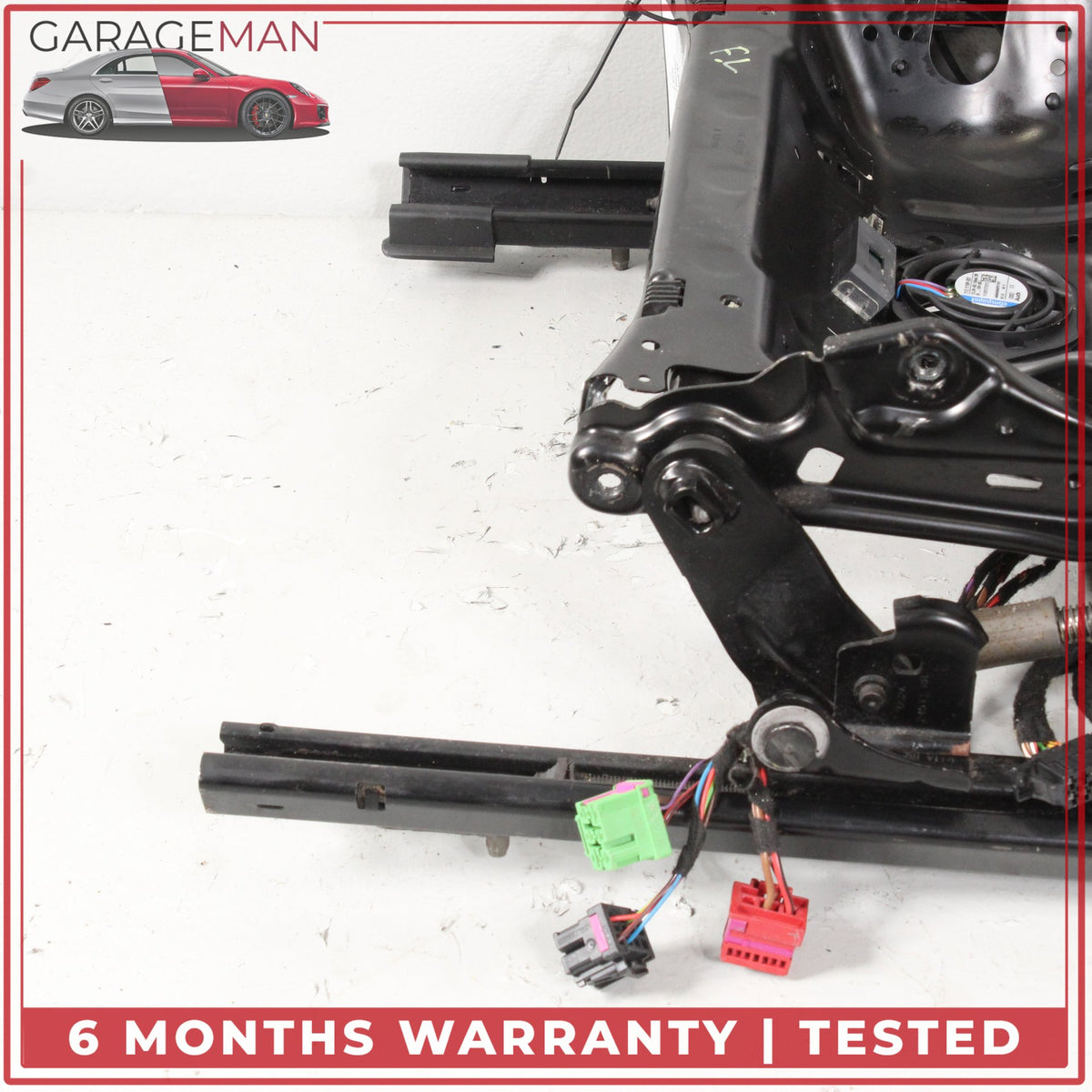 2012-2018 Audi A7 Front Right Passenger Side Seat Track Rail Frame w/ Motor OEM