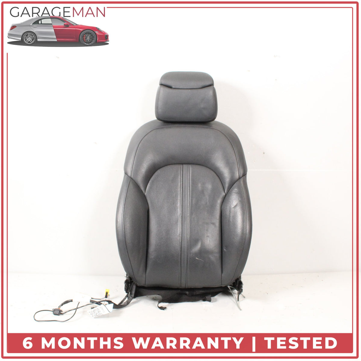 2011-2018 Audi A8 Front Right Passenger Side Upper Seat Cushion w/ Head Rest OEM