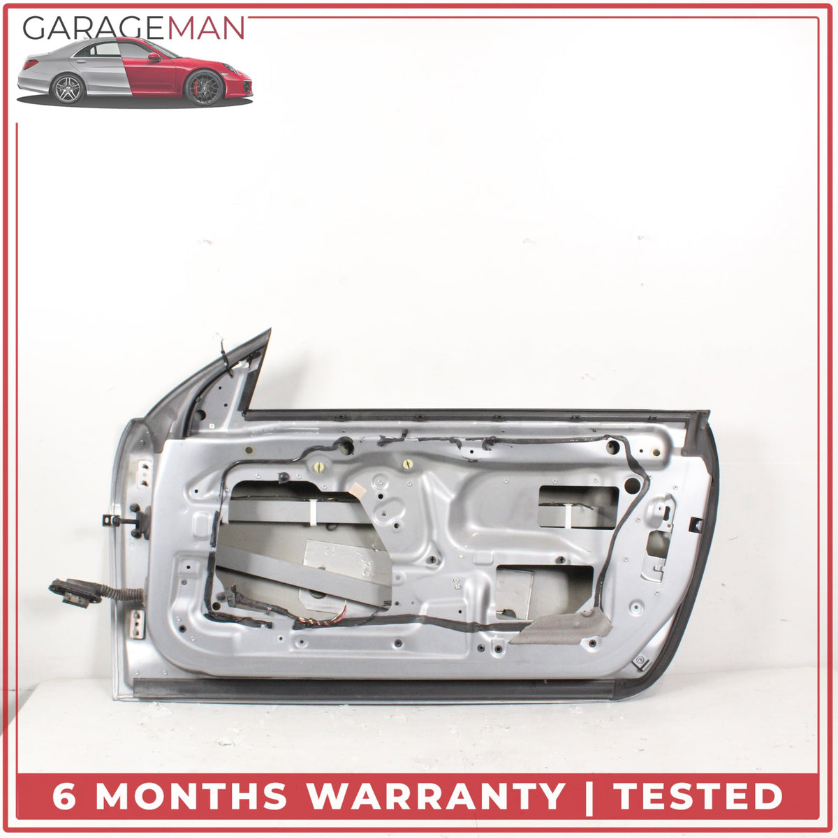 2004-2010 BMW 650i E64 Front Right Door Shell Panel Silver 7202076 OEM