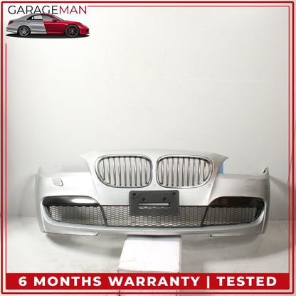 2013-2015 BMW 740i F01 Front Bumper Cover Panel Silver Metallic 7332262 OEM