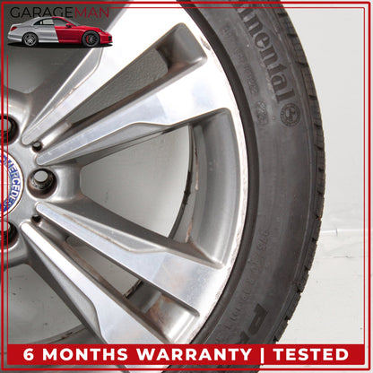 2014-2017 Mercedes W222 S550e S600 Rear Wheel Rim w/ Tire 9.5JX19H2 ET43.5 OEM