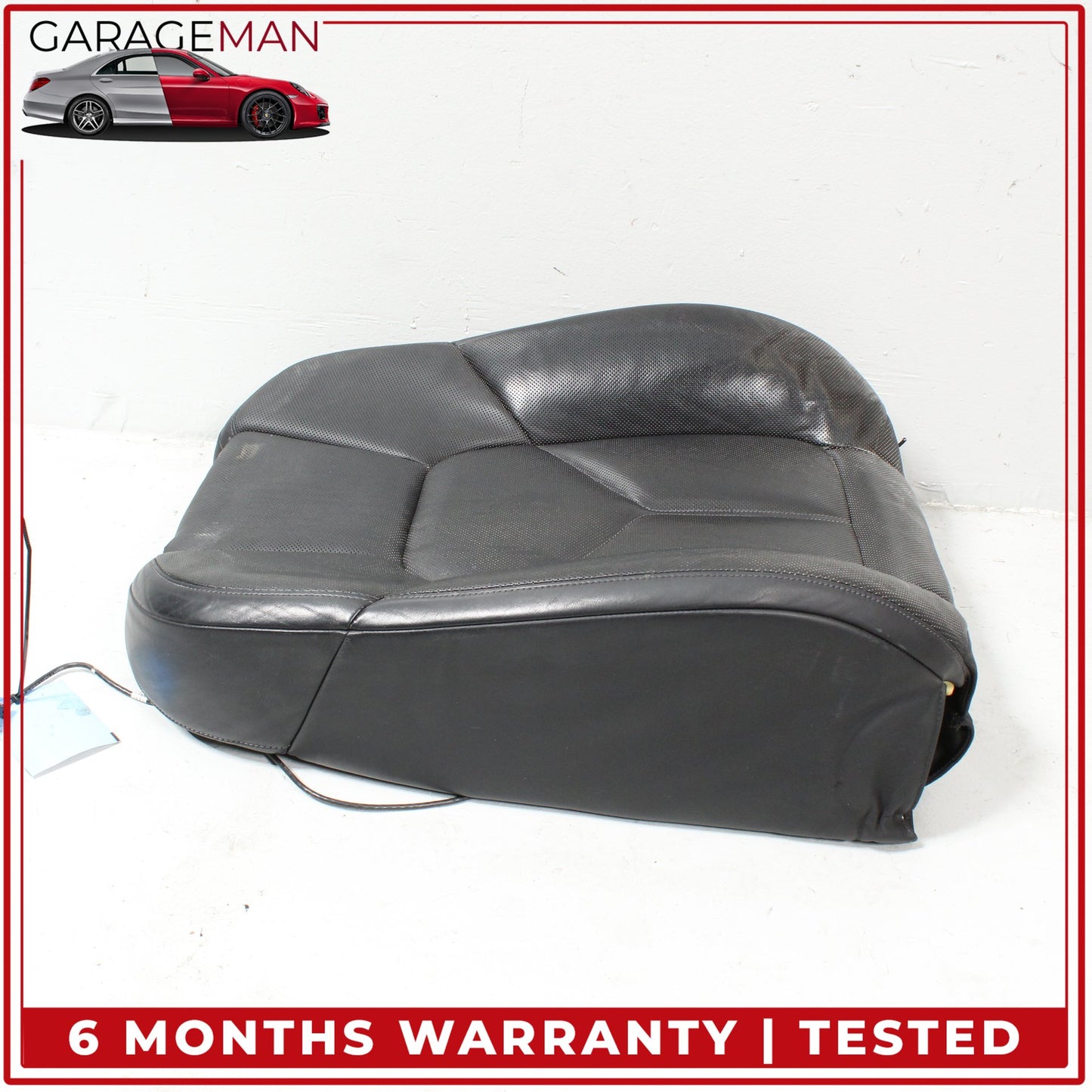 2011-2018 Porsche Cayenne 958 Front Left Side Top Upper Seat Cushion Black OEM