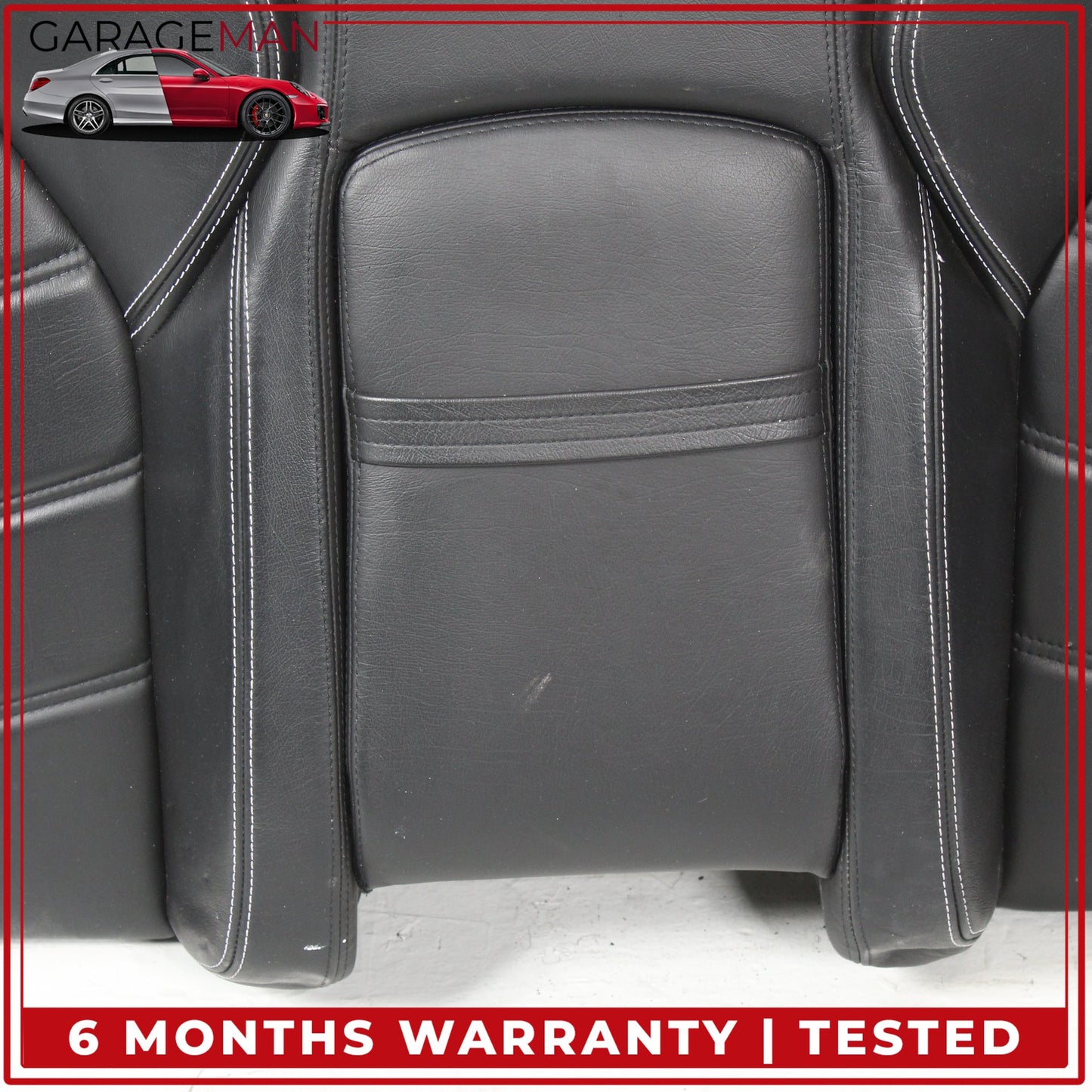 2013-2018 Maserati GranTurismo M145 Coupe Rear Top Upper Bench Seat Black OEM