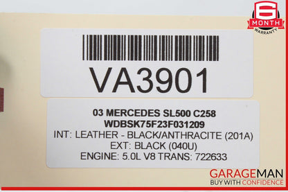 03-06 Mercedes R230 SL500 SL55 AMG Airbag Air Bag Sensor SRS Control Module OEM