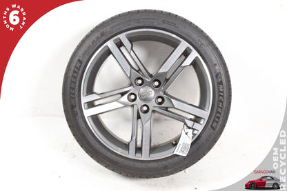 2017-2020 Audi A4 S4 5 Spoke Wheel Rim w/ Michelin Tire 8.0Jx18H2 8W0601025M OEM