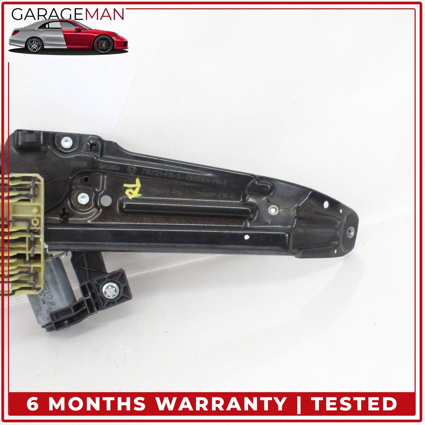 2011-2016 BMW 550i Rear Left Side Window Regulator w/ Motor Assembly 7182121 OEM