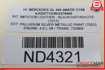 13-16 Mercedes X166 GL450 4MATIC GL350 Roof Curtain Air Bag Left Driver Side OEM