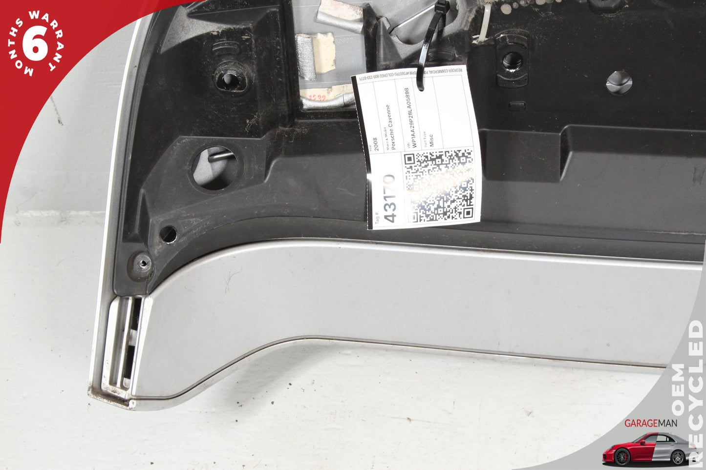 2008-2010 Porsche Cayenne 957 Rear Trunk Hatch Spoiler Wing Panel 7L5827934 OEM