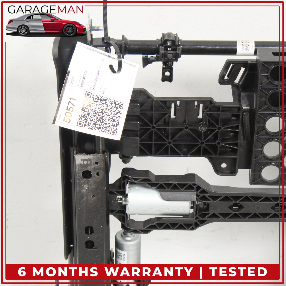 2019-2025 BMW M340i G20 Front Right Side Seat Track Rail Frame w/ Motors OEM