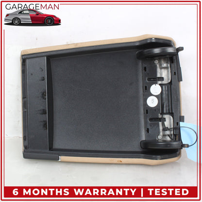 2010-2016 Porsche Panamera 970 Front Center Console Armrest Lid Cover Beige OEM