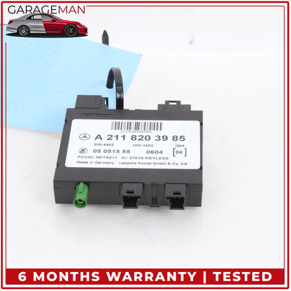 2003-2011 Mercedes W211 E320 E500 Keyless Go Entry Control Module 2118203985 OEM