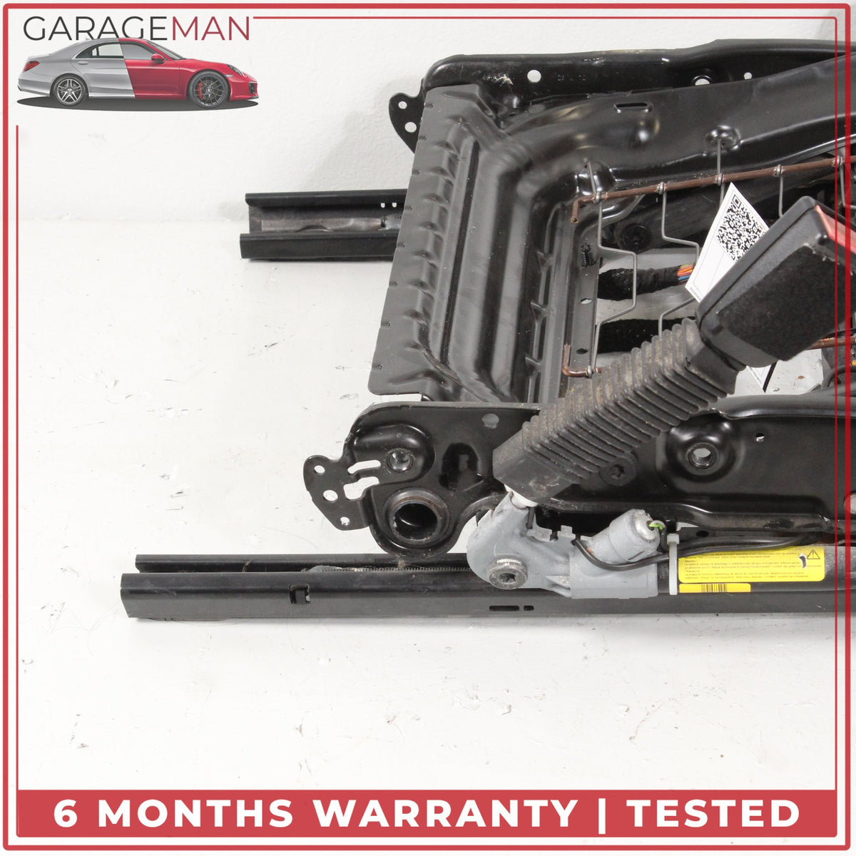 2010-2012 Range Rover L322 Front Left Seat Track Rail Frame w/ Motors OEM