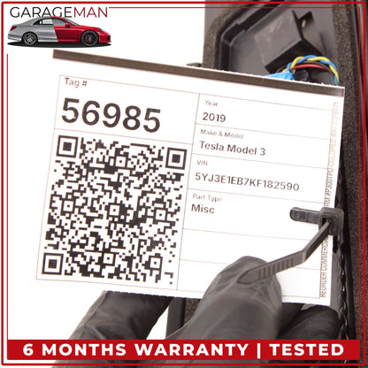2017-2023 Tesla Model 3 Right B-Pillar Applique Glass Trim Molding w/ Camera OEM