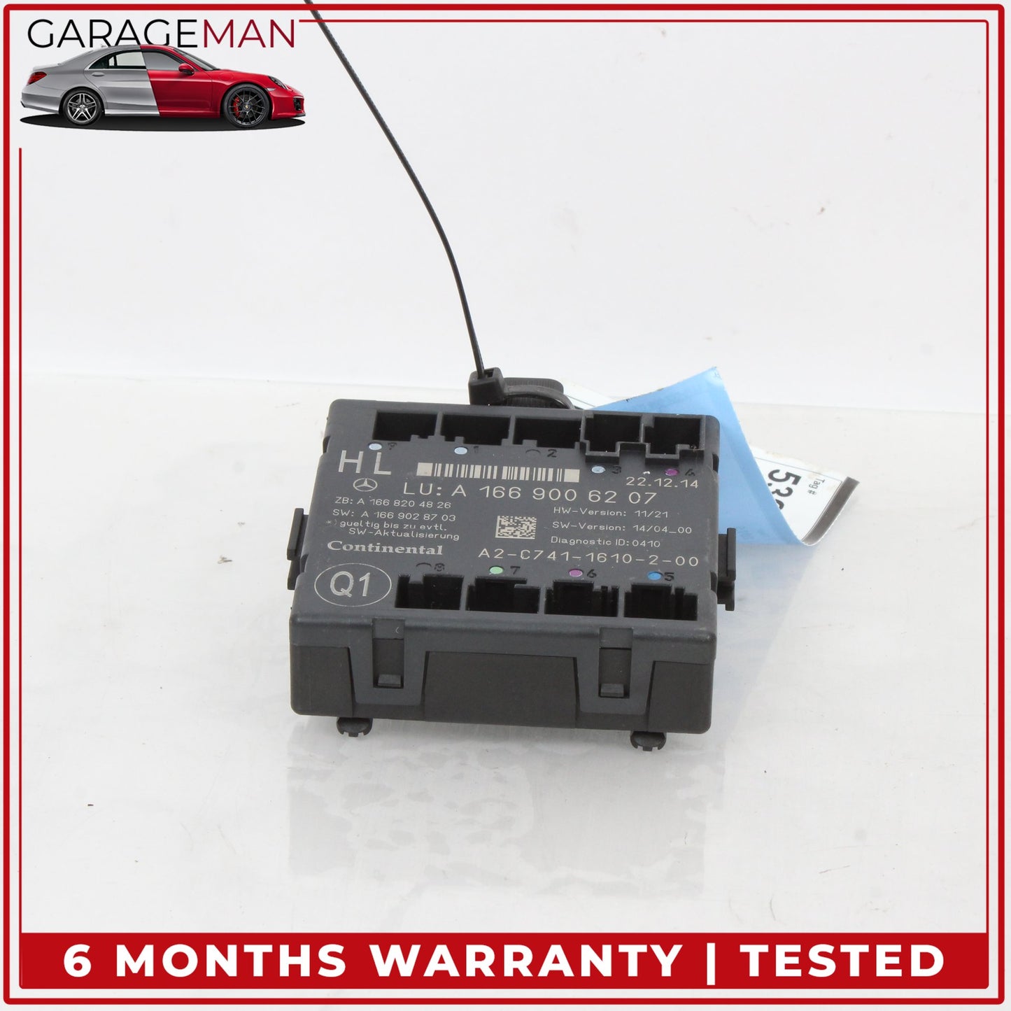 2012-2019 Mercedes W166 ML350 GL450 Rear Left Door Control Module 1669006207 OEM