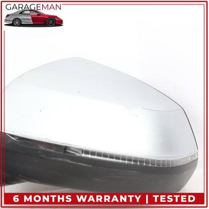 2017-2019 Audi Q7 Front Left Door Rear View Mirror w/ Camera Silver Metallic OEM