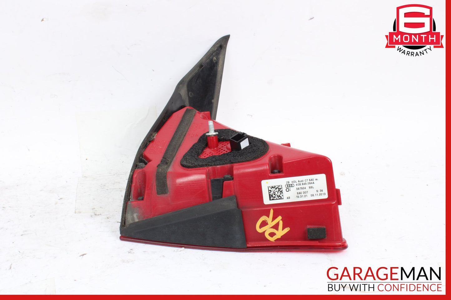 2012-2015 Audi S7 A7 Rear Right Side Inner Tail Light Lamp LED 4G8945094A OEM