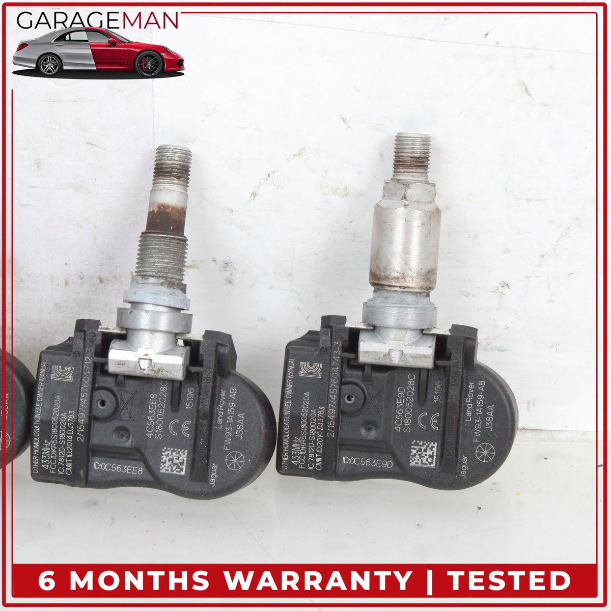2013-2022 LR Range Rover L405 Tire Pressure Sensor (Set of 4) FW931A159AB OEM