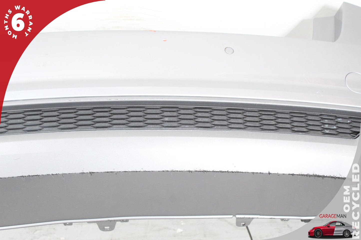 2016-2018 Audi A6 C7 Rear S-Line Bumper Cover Assembly 4G5807511AG Ice Silver Metallic