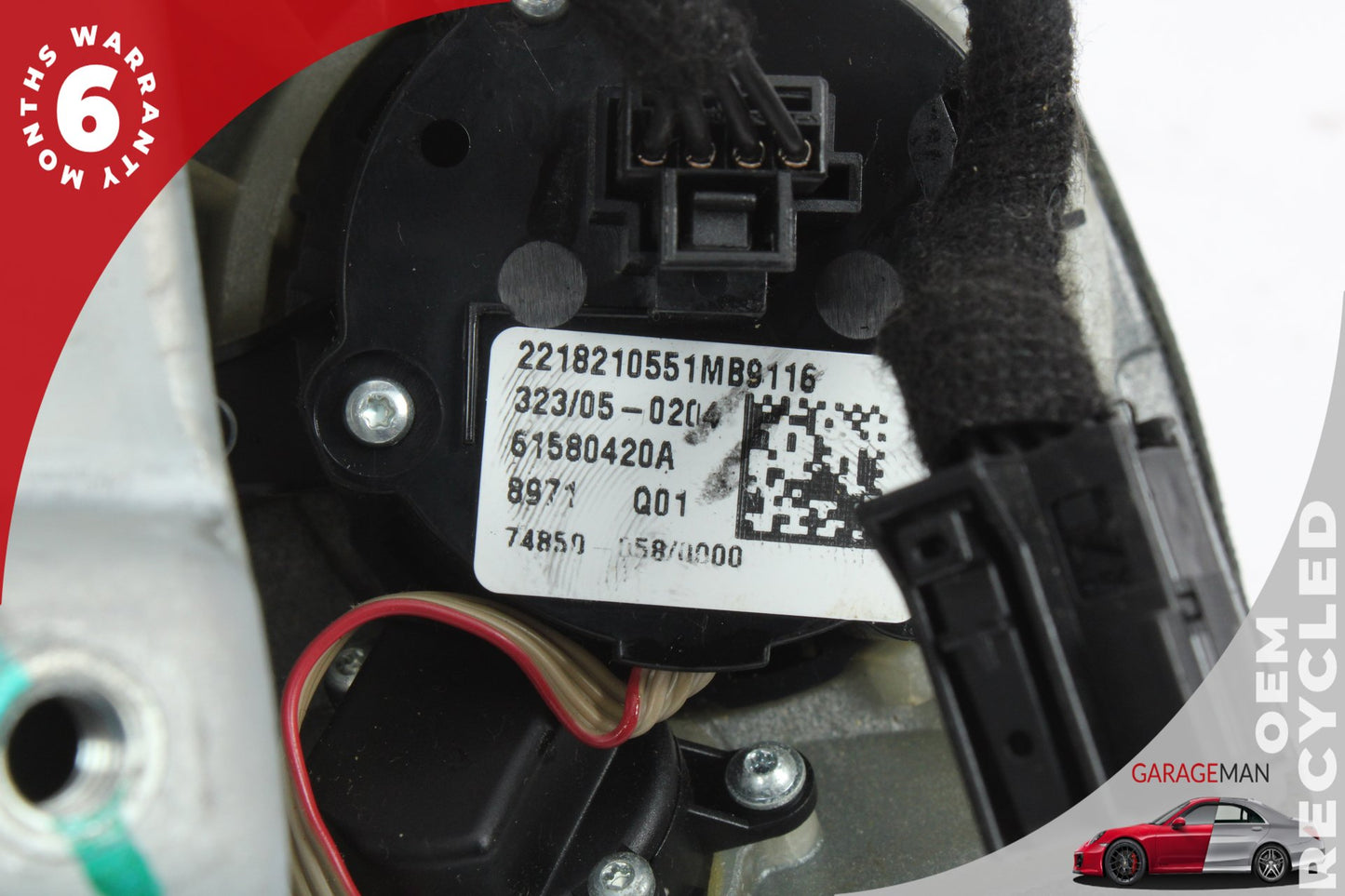 2007-2010 Mercedes W221 S550 Front Left Steering Wheel Airbag Air Bag Black OEM