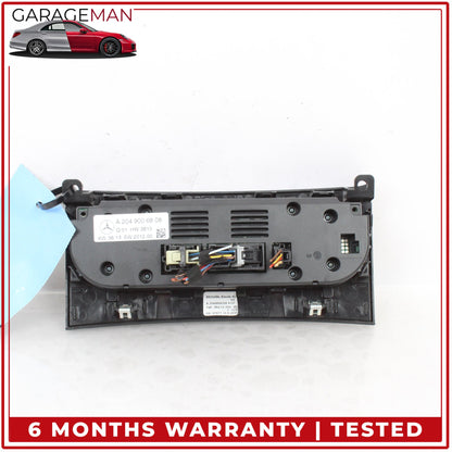 2012-2015 Mercedes W204 C250 A/C Heater Climate Control Switch Panel w/ Trim OEM