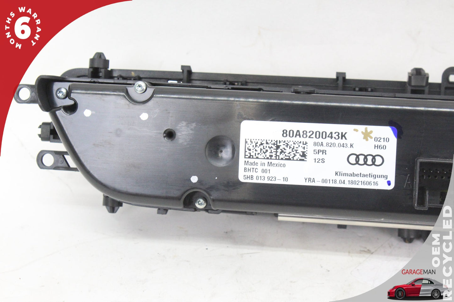 2018-2025 Audi SQ5 Q5 AC Temperature Climate Control Switch Panel 80A820043K OEM