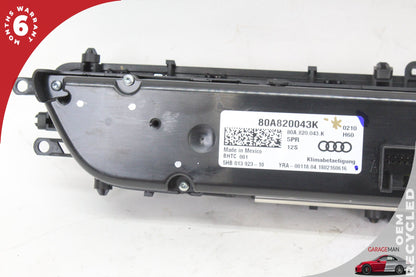 2018-2025 Audi SQ5 Q5 AC Temperature Climate Control Switch Panel 80A820043K OEM