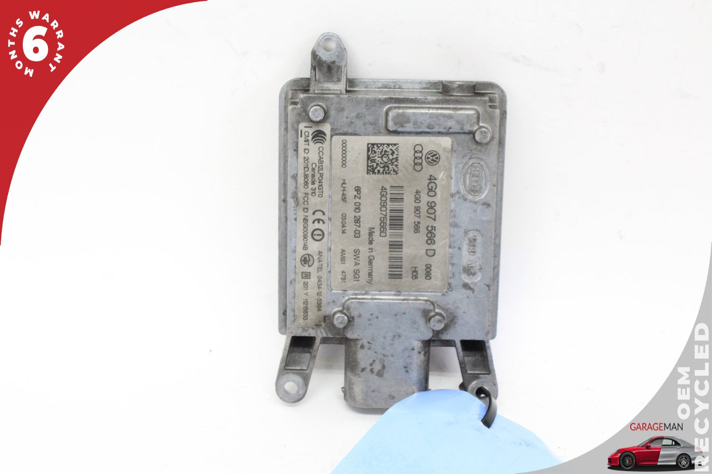 2012-2018 Audi A6 Rear Right Lane Assist Blind Spot Radar Sensor 4G0907566D OEM