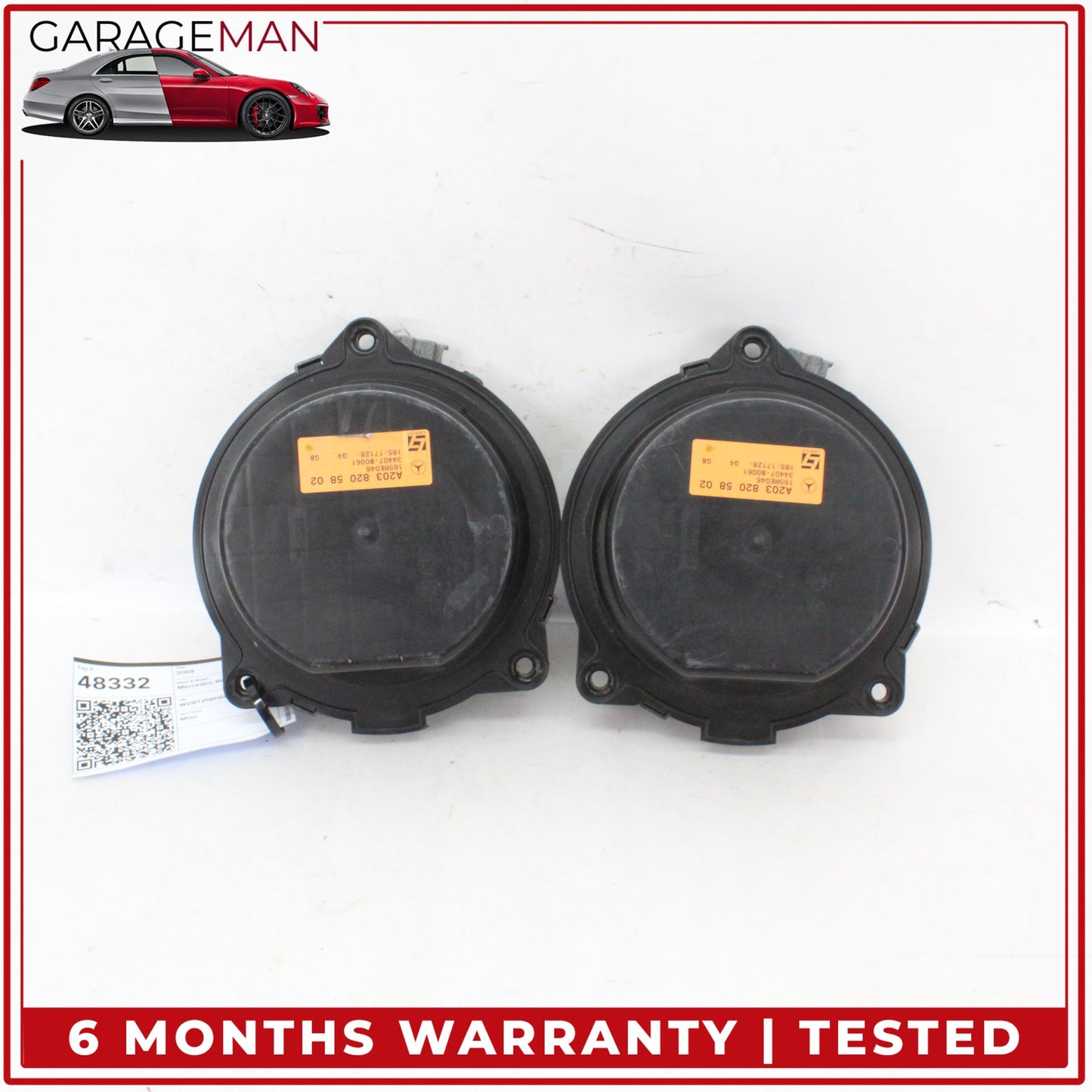 2003-2009 Mercedes-Benz CLK350 W209 Rear Right & Left Door Sound Audio Speaker 2038205802 OEM