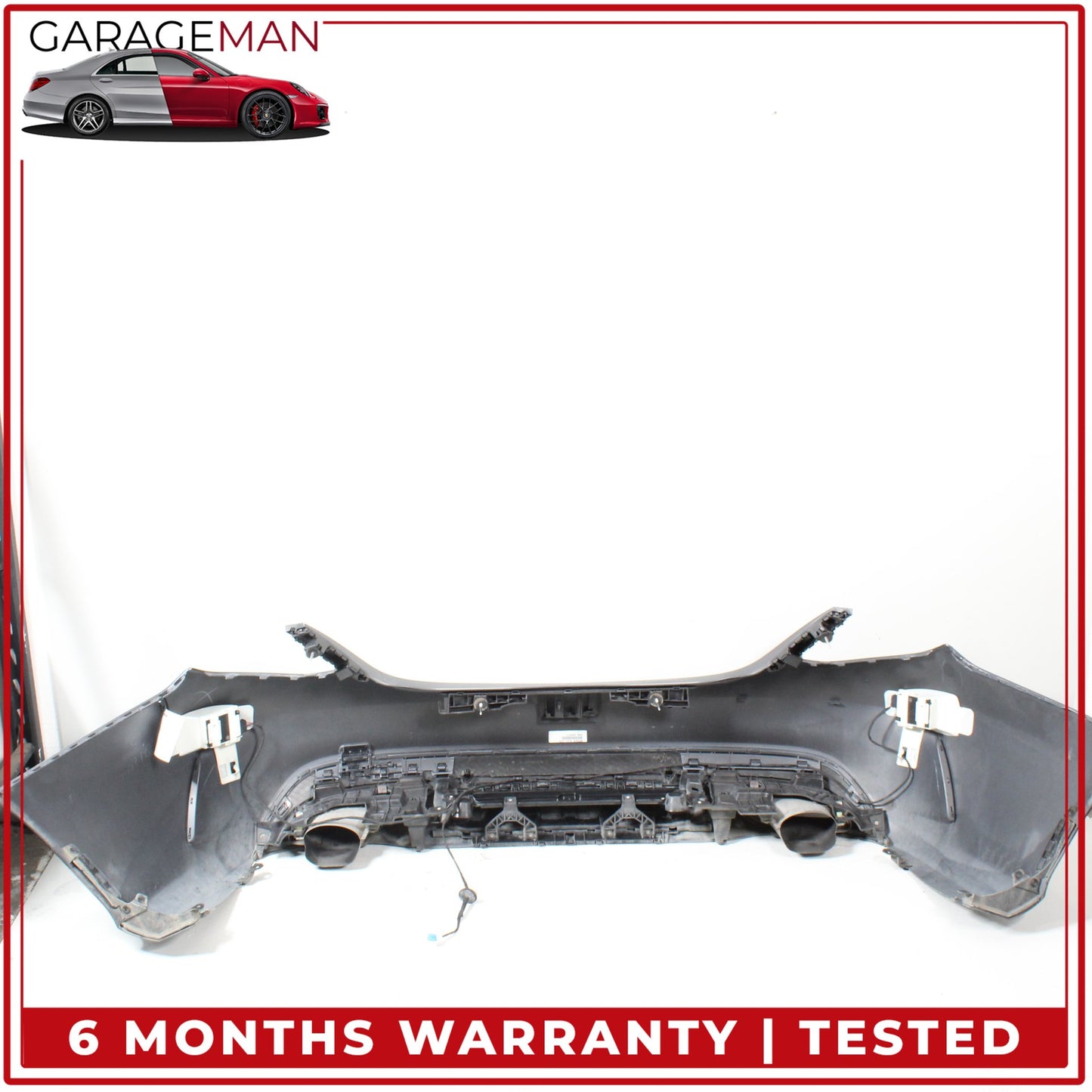 2015-2018 Mercedes W205 C300 Sedan Sport Rear Bumper Cover Assembly Gray OEM