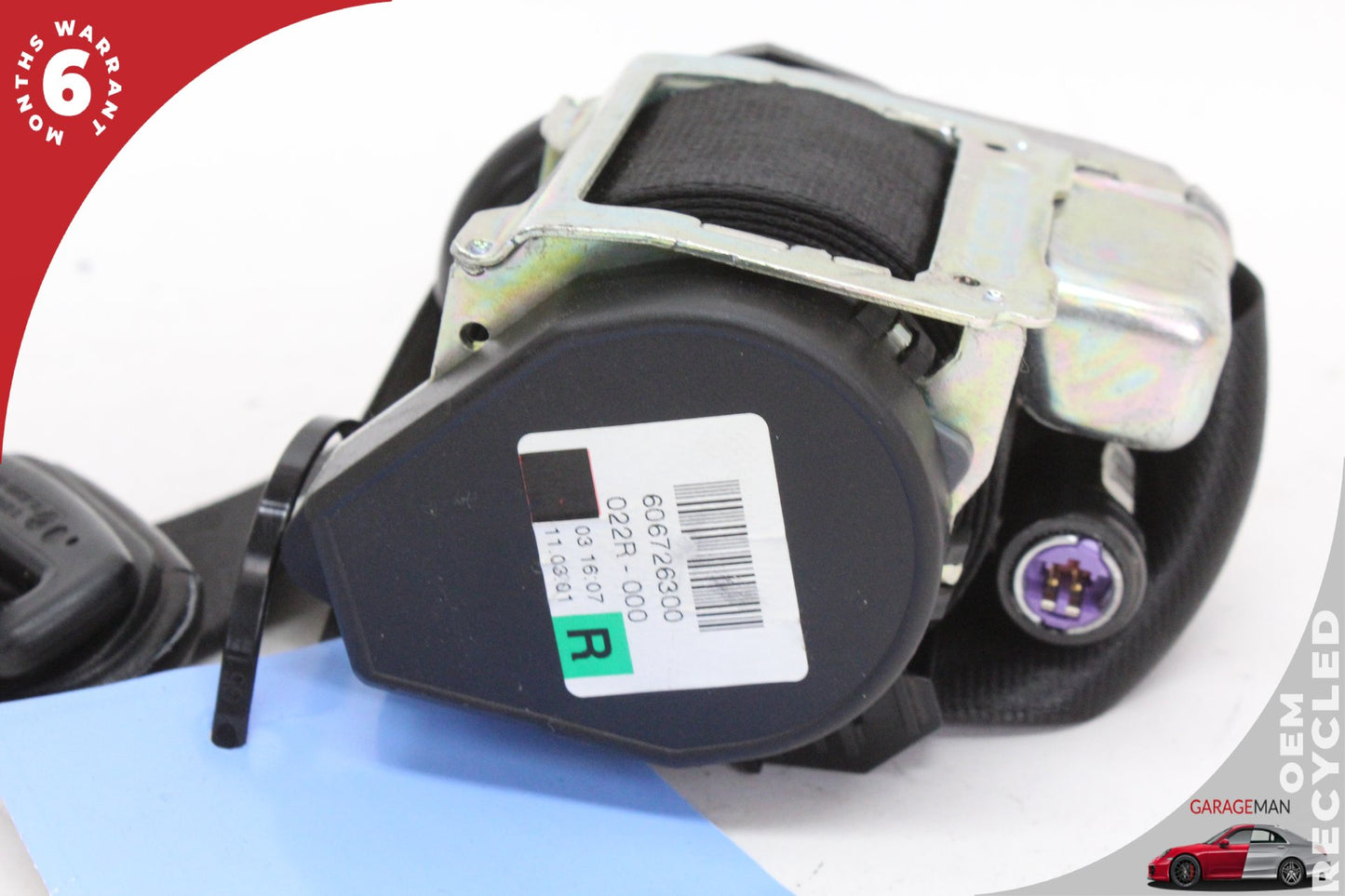 2007-2015 Audi Q7 Rear Right Side 2nd Row Seat Belt Black 4L0857806H OEM