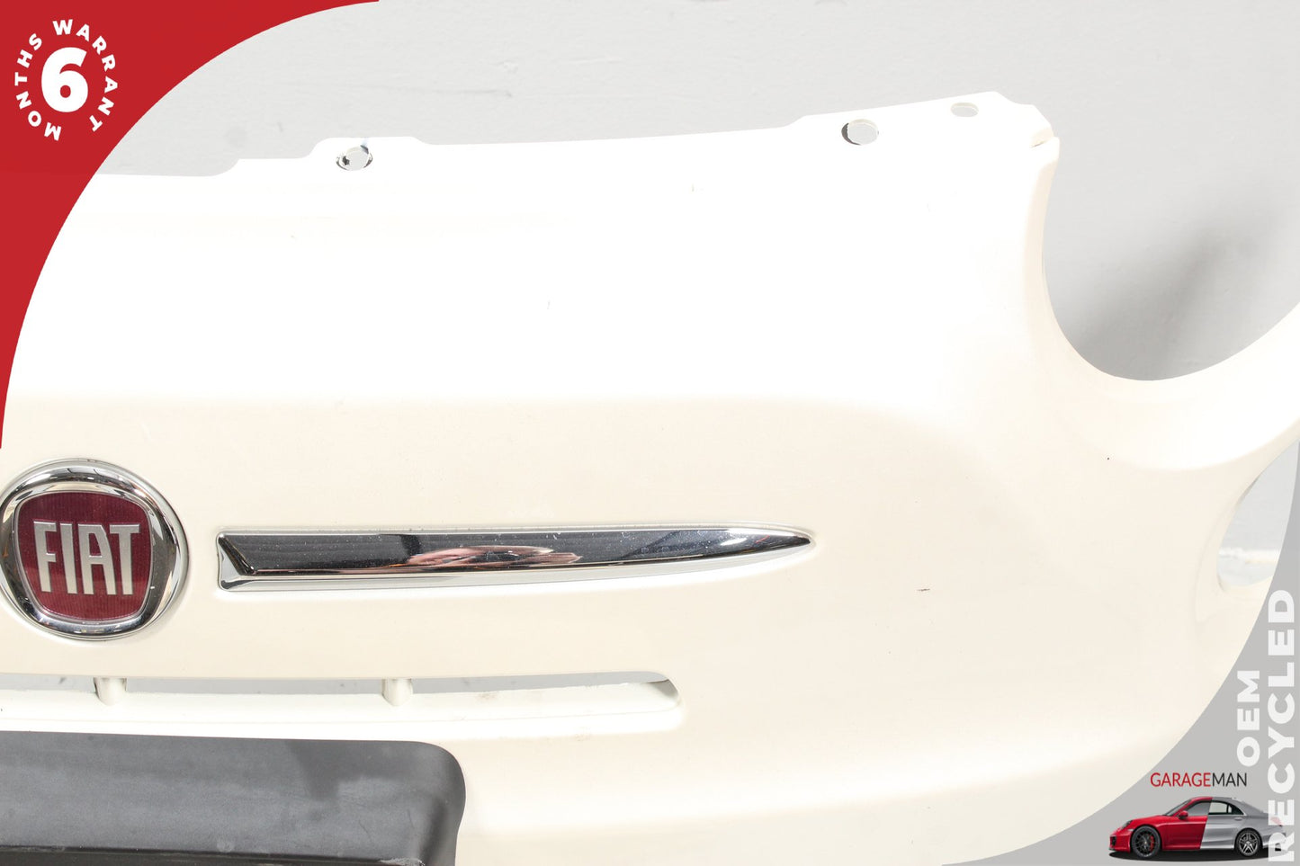 2012-2017 Fiat 500e Front Bumper Cover Assembly 68148768AB White OEM