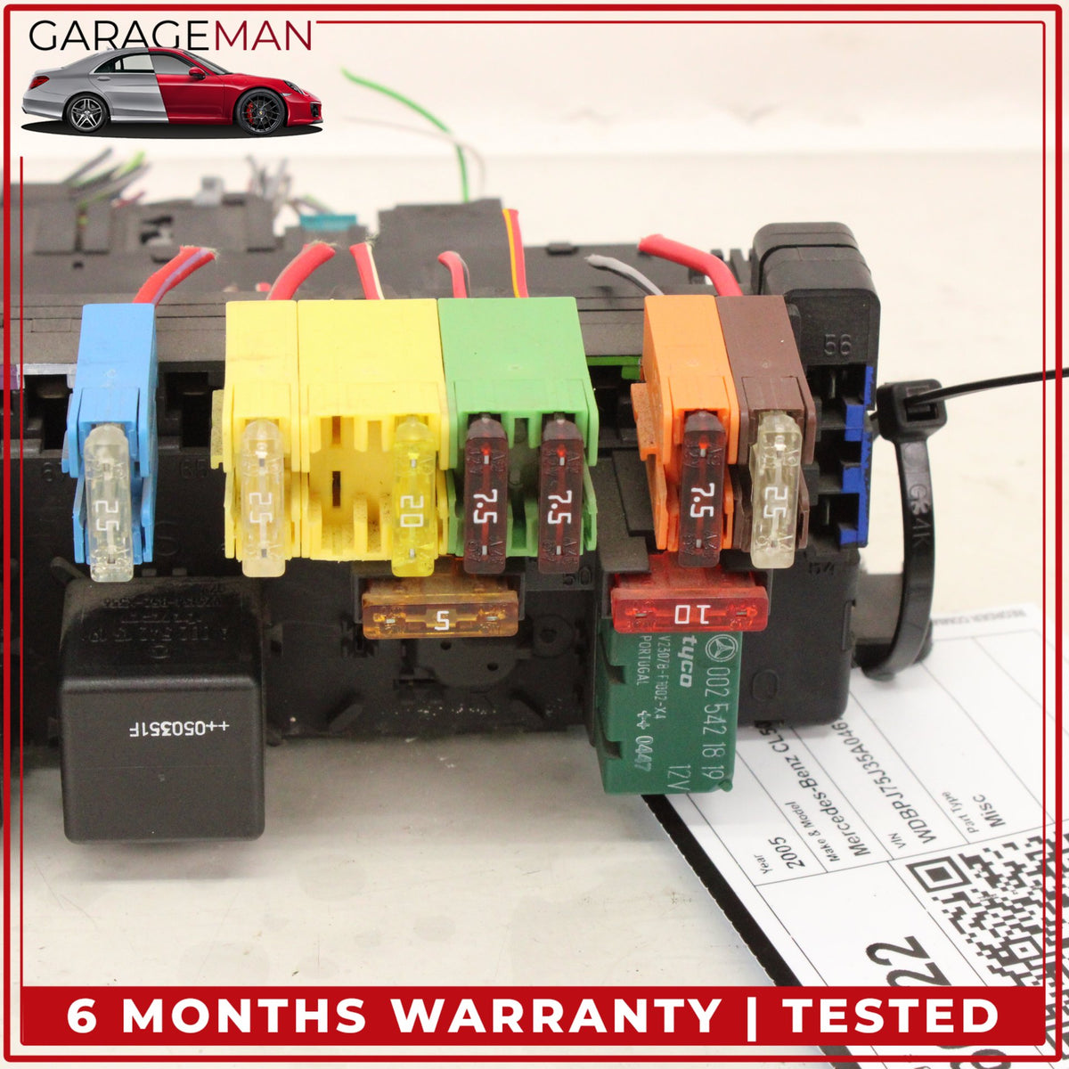 2000-2006 Mercedes W215 CL500 Rear SAM Fuse Box Relay Module 0315451632 OEM
