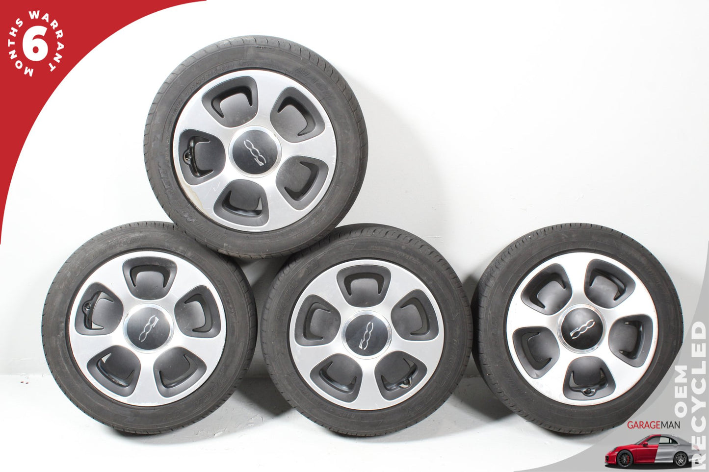 2013-2019 Fiat 500e Wheel Rim w/ Tire (Set of 4) 15x5.5J ET28.65/ 15x6.5J ET35