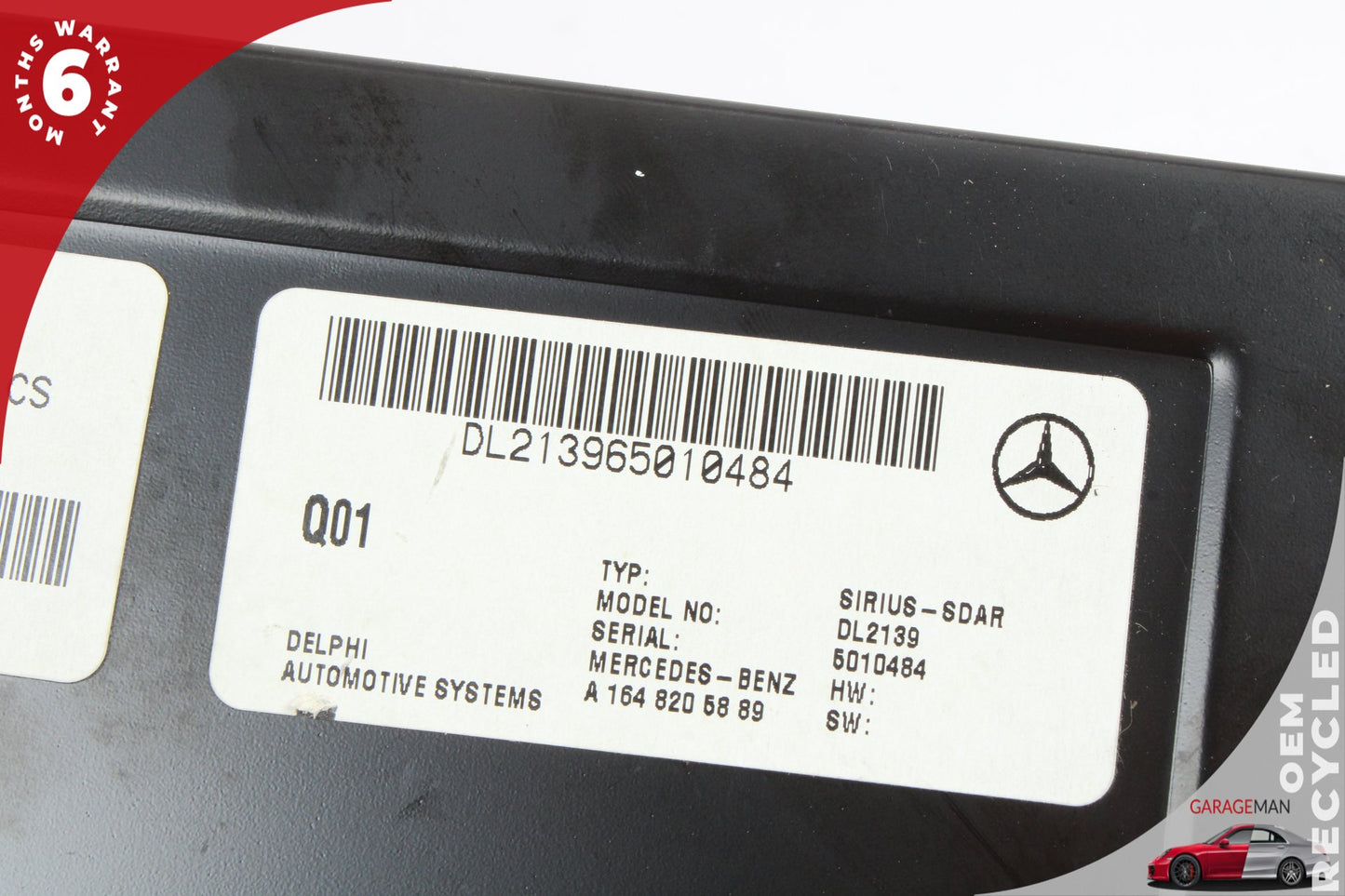 2003-2011 Mercedes X164 GL450 Sirius Satellite Radio Receiver 1648205889 OEM