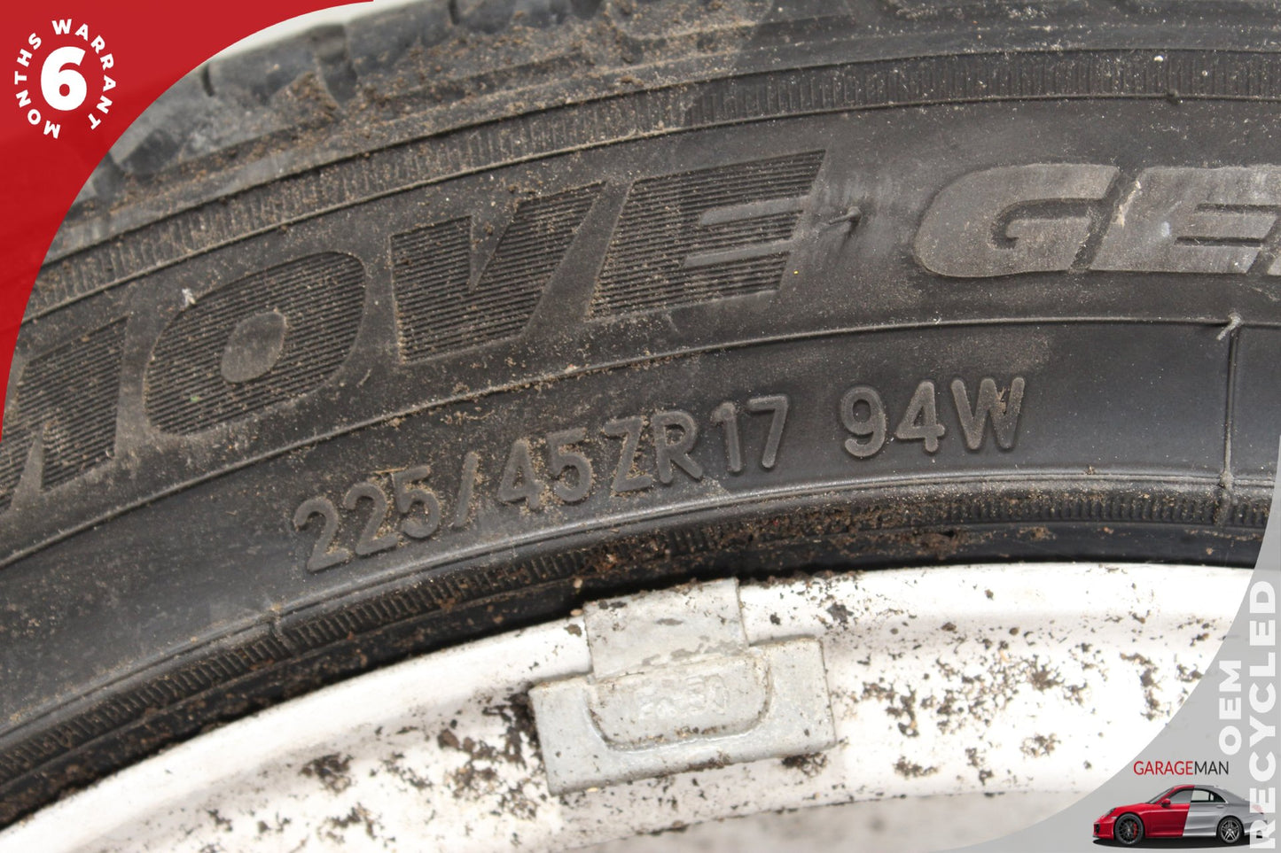 2008-2011 Mercedes W204 C300 Front Wheel Rim w/ Tire 7.5JX17 H2 ET47 OEM