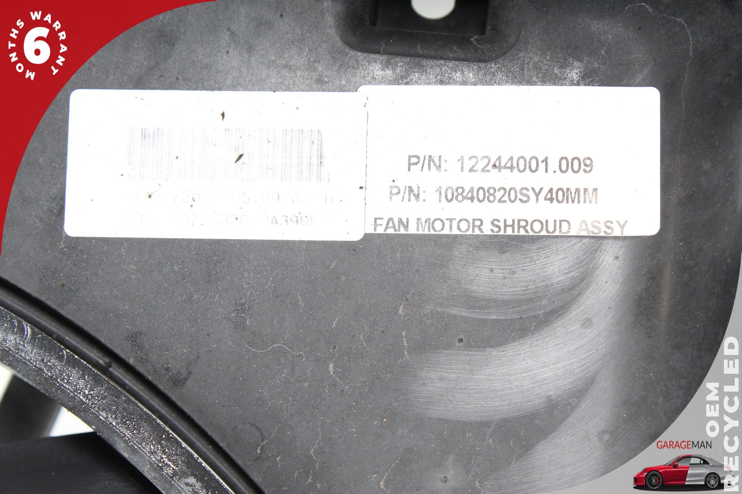 2006-2010 Pontiac Solstice Engine Radiator Cooling Fan Motor Assy 12244001 OEM
