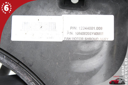 2006-2010 Pontiac Solstice Engine Radiator Cooling Fan Motor Assy 12244001 OEM