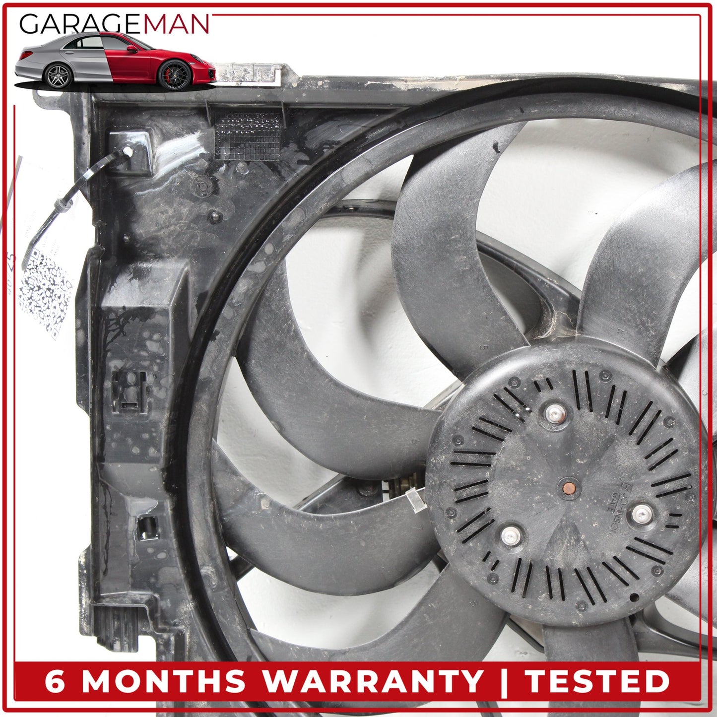 2014-2018 BMW 328d Engine Radiator Cooling Fan Motor Assembly 7640512