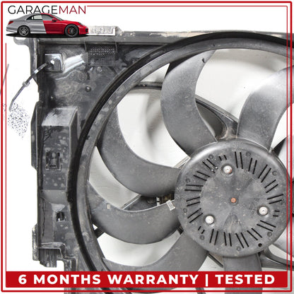 2014-2018 BMW 328d Engine Radiator Cooling Fan Motor Assembly 7640512