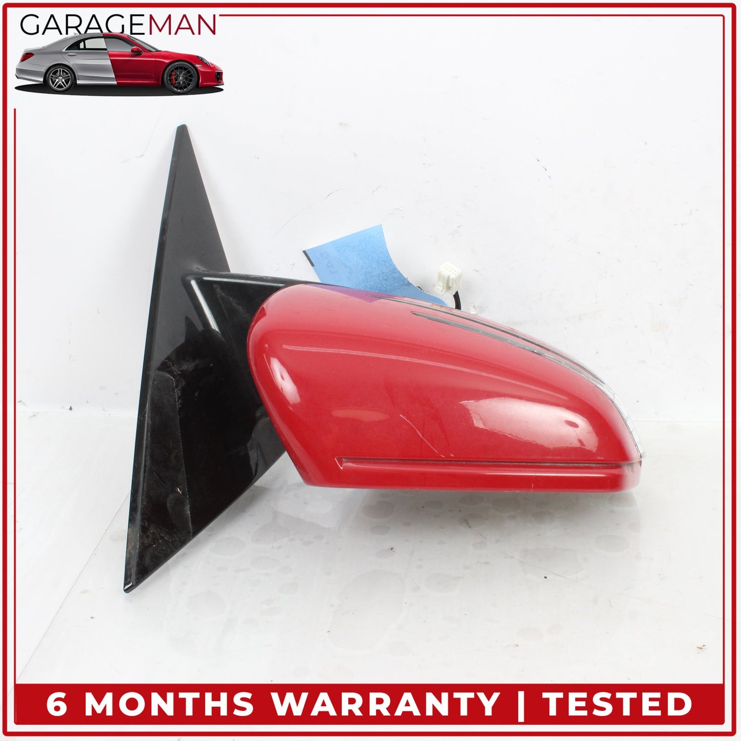2010-2017 Mercedes C207 E400 Coupe Front Right Door Rear View Mirror Red OEM