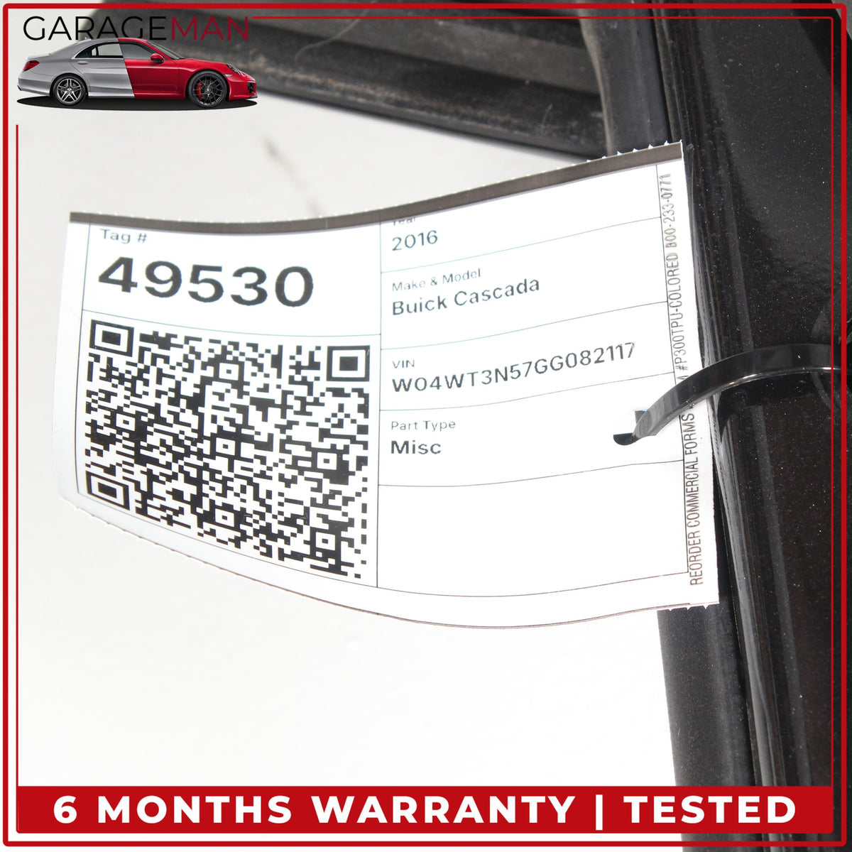 2016-2019 Buick Cascada Convertible Front Left Driver Side Door Shell OEM