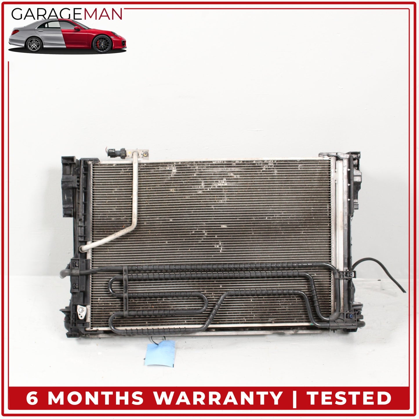 2012-2014 Mercedes W204 C250 Engine Cooling Radiator AC A/C Condenser Assy OEM