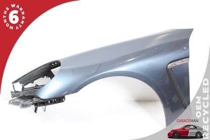 2010-2013 Porsche Panamera 970 S Front Left Fender Panel Blue 97050303101 OEM