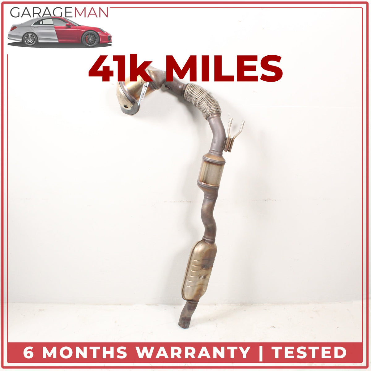2014-2017 Audi TTS 8S Coupe 2.0L Engine Exhaust Downpipe Assembly 5Q0131690D OEM